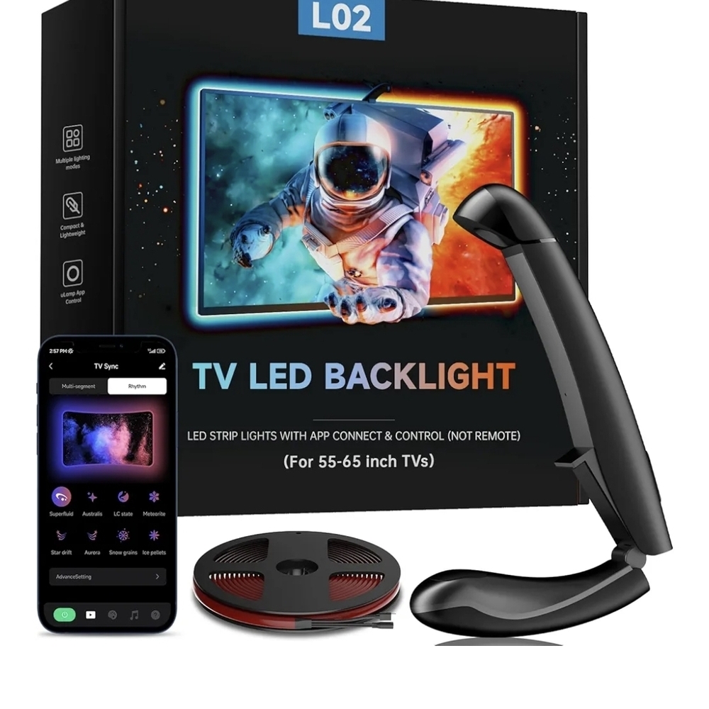 TV LED Backlight with App Control sync to screen